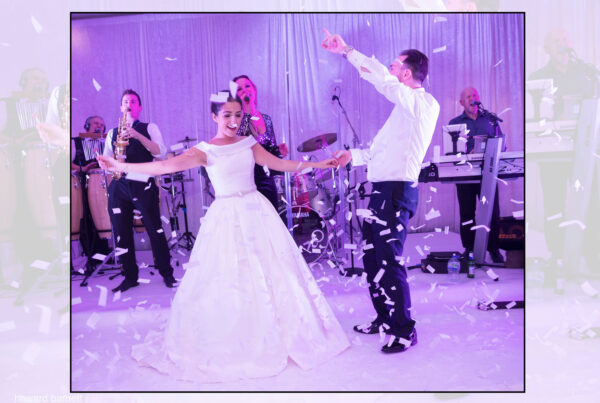 Bride and Groom Dancing