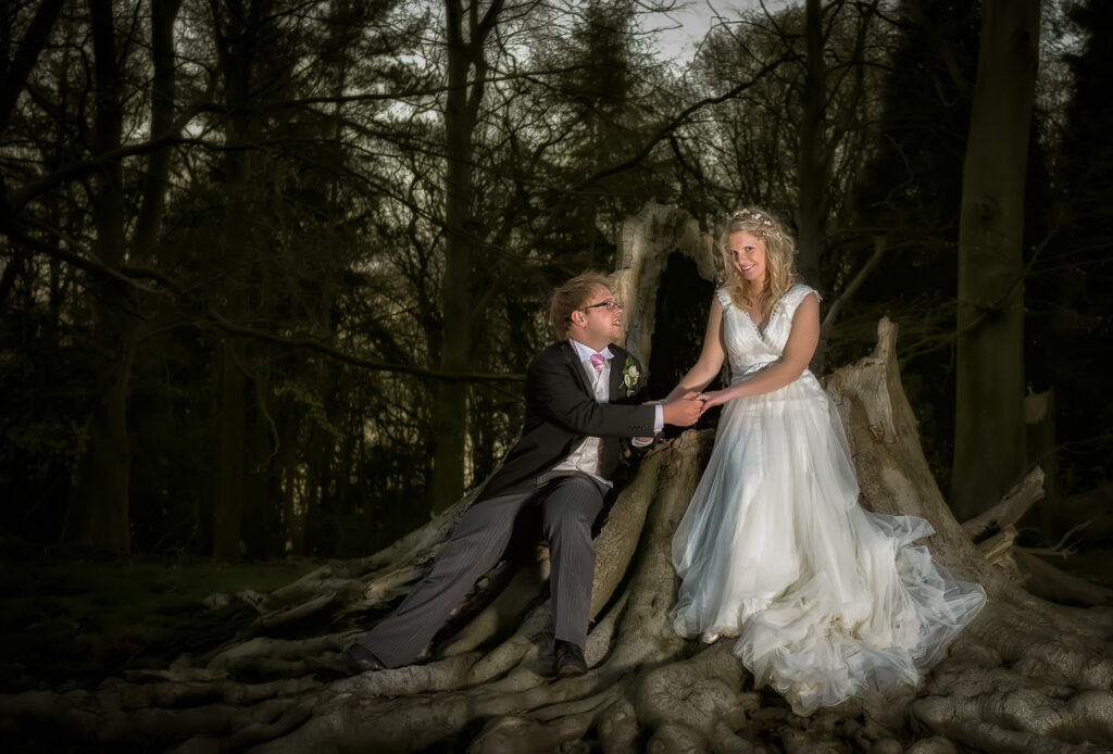 Howard Barnett brings a creative eye to Harrogate wedding photography, using light and shadow to create artistic portraits that stand out.