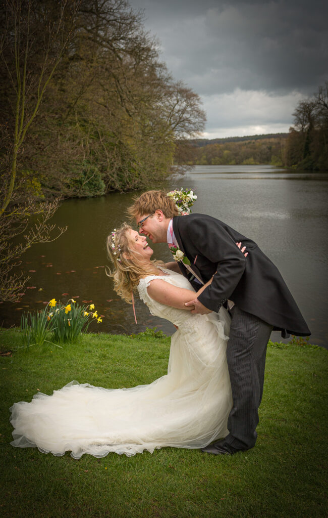 Romantic Lakeside Wedding Portrait | Howard Barnett Leeds