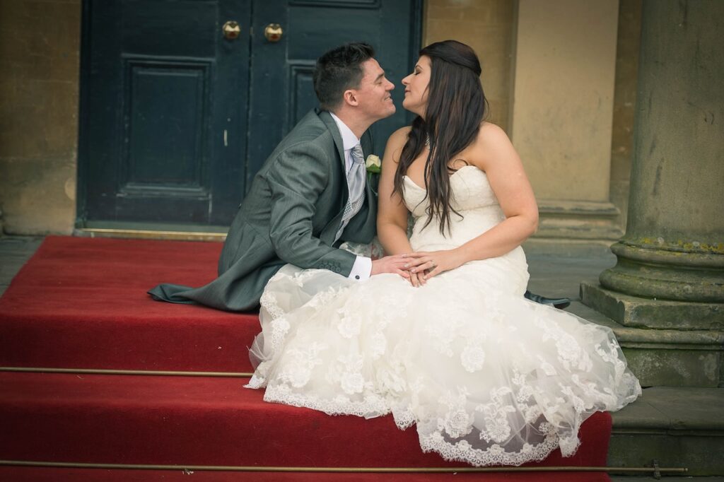 James and Kat's Wedding Running Park Harrogate North Yorkshire 